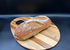 Fransk surdejsbrød med chiafrø